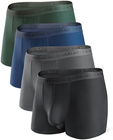 DAVID ARCHY Men's Underwear Modal Boxer Briefs Trunks Multi-Pack