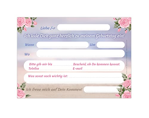 Junapack Lot de 12 cartes d'invitation pour 7e anniversaire d'enfant - Motif cheval avec poulain - 12 enveloppes - 12… - Image 5