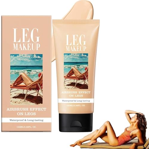 Junjie Body Coverage Perfector, Leg Cream, resistente al agua, a prueba de sudor, perfecto para piernas, tatuaje para mujeres y hombres (#01)