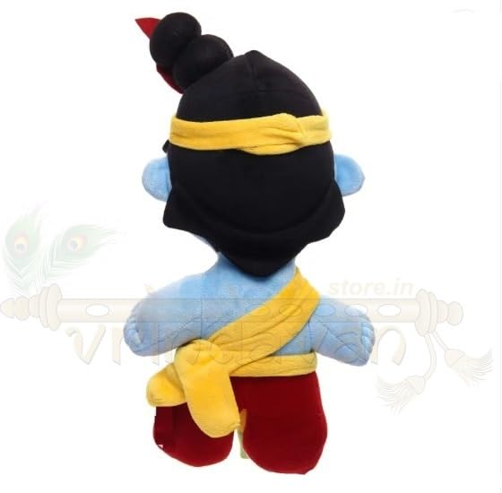 Image of Krishna Soft Toy Plush Laddu Gopal Kanha Ji Stuffed Doll for Kids & Babies Soft and Washable Kanha Krishna Toy for Janmashtami, Religious Festivals, Devotional Play & Gifting