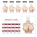 GorgeousU Silicone Breastplate Fake Silicone Breasts Z Cup Breast Forms Breast Plate for Cosplay Dragqueen Crossdresser Cotton Filler