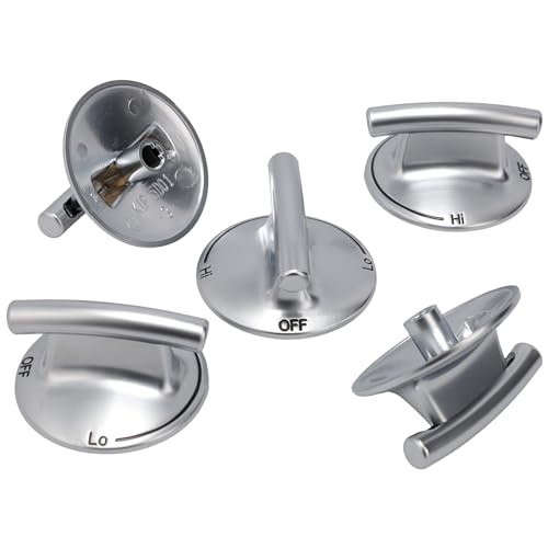 Supplying Demand 7733P410-60 1924950 5 Pack Gas Cooktop Range Burner Knob Replacement Set
