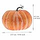 Woration Gefälschter Kürbis Dekoration 21,5 cm Groß Gelb künstlicher Kürbis Künstliches Gemüse Lebensmittelmodell für Herbst Ernte Halloween Erntedankfest
