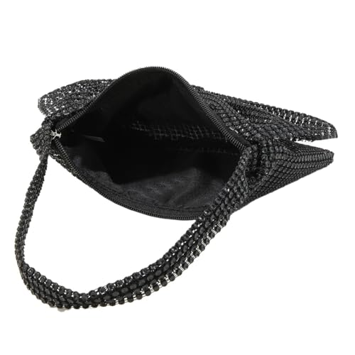 Image of DJBM Women Bow Evening Clutch Sparkling Deluxe Rhinestones Purse for Daily Feast