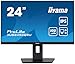 iiyama Prolite XUB2492QSU-B1 60,5cm 23,8" IPS LED-Monitor WQHD 100Hz HDMI DP USB3.2 USB-C3.2 Slim-Line Höhenverstellung Pivot FreeSync schwarz