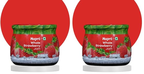 Image of Mapro Whole Strawberry Jam, 1kg (Pack of 2)