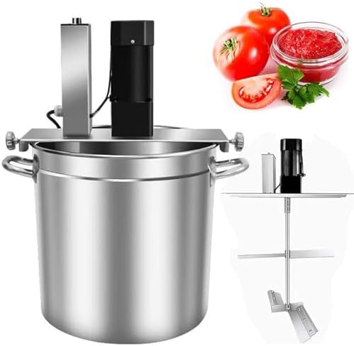 40L Commercial Stainless Steel Food Mixer, Adjustable Speed with Double-Layer Stirring Scraper for Soups, Sauces, and More - Heavy-Duty Kitchen Appliance