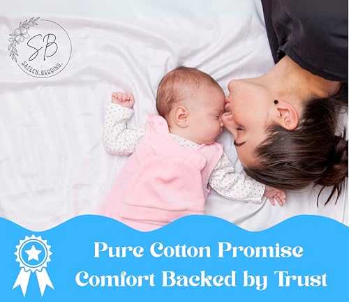 Image of 4 Pack Light Blue Cot Sheets 22 inch W X 40 inch L Daycare Sheet with 4 Corner Elastic for Child Boys Girls,Soft Microfiber Toddler Cot Bed Sheets Breathable Preschool Nap Fits Standard Pre-K Cots