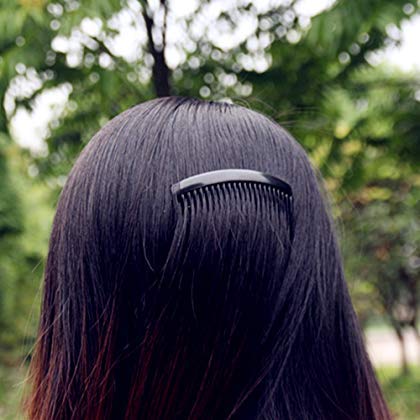 imioxo Black Hair Comb slide Clip Hairpin Side Combs Pin for Women and Girls - Pack of 1 1