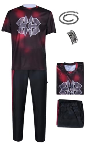 eozegiw Mens Zombies Cheerleader Cosplay Costume Punk Vest T-Shirt Pants