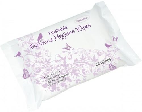 Feminine Hygiene Wipes Flushable 10 Packs