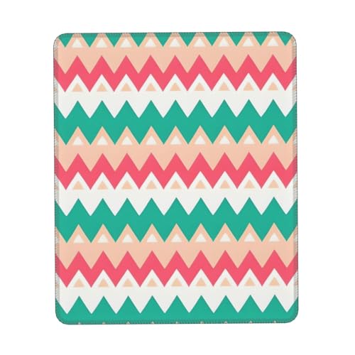 Colour Curve Ripple Chart Square Mouse Pad, &%Non-Slip Washable Rubber Base Mouse Pad for Office Laptops 10 X 12 Inch