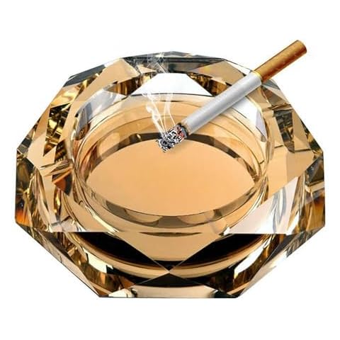 YUEMING Crystal Clear Octagonal Ashtray Cover