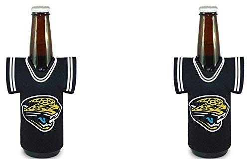 Jacksonville Jaguars 2-Pack Jersey Design Bottle Neoprene Beverage Insulator Holder Football