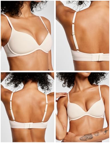 Image of Pepper Bra for Sizes AA-B Cups | Wirefree Zero-G Padded Lift Up Bra, Fitted Push Up Bralette for Women