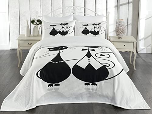 Colcha de boda King para regalo de novios con dos fundas Lunarable blanco 3
