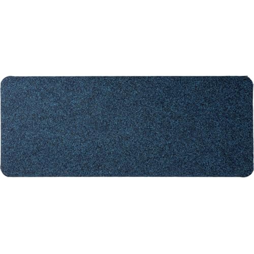 ANRO Schuhparkplatz Fußmatte rutschfest Fußabtreter Schmutzfangmatte Indoor Sauberlaufmatte schmal Abtropfmatte für Eingang Uni Blau 35 x 100 cm