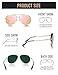 LUENX Aviator Sunglasses for Women Polarized - Driving Trendy Sun Glasses UV 400 Protection Pink Mirror Lens Gold Frame 60mm
