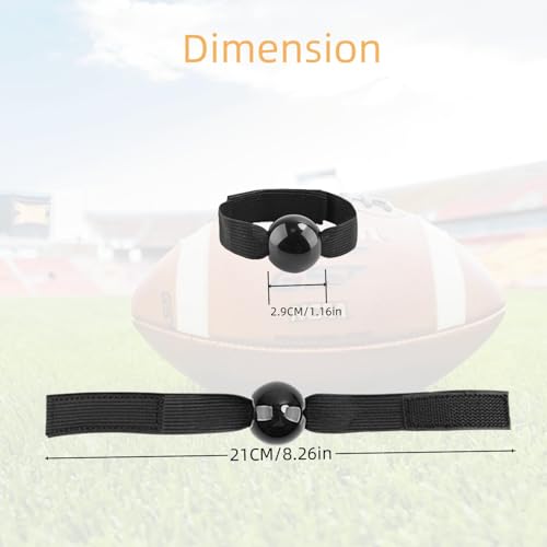 FKUMLUN Football Catching Trainer Band, Rugby Football Receiving Training Aid, Non-SlipVolleyball Catching Hand Strap Beginner Practice Fingertip - Thumbnail 2