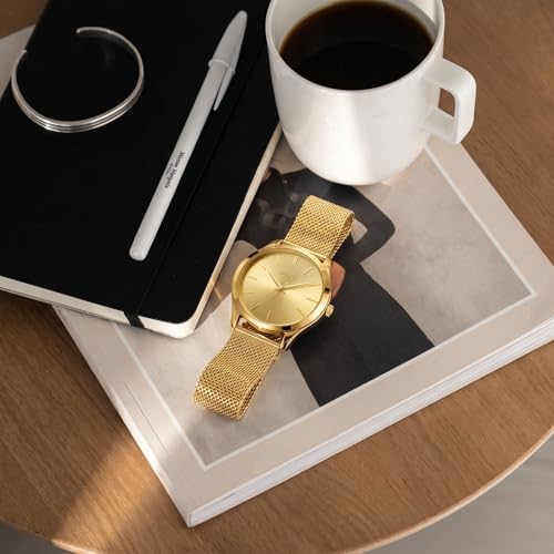 Image of BUREI Men's Wrist Watch, Analog Stainless Steel Dress Waterproof Quartz Watch for Men with Japanese Movement,Refined Gifts for Men, Boyfriend, Husband, Dad
