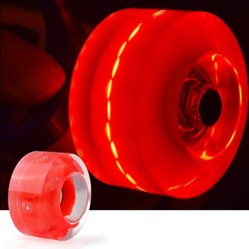 Nezylaf 8 Pack 78A Light Up Roller Skate Wheels 32 * 58/36 * 65Mm, Skate Wheels With Abec9 Bearings Installed For Indoor Or Outdoor Double Row Skating And Skateboard Accessories #TOP1