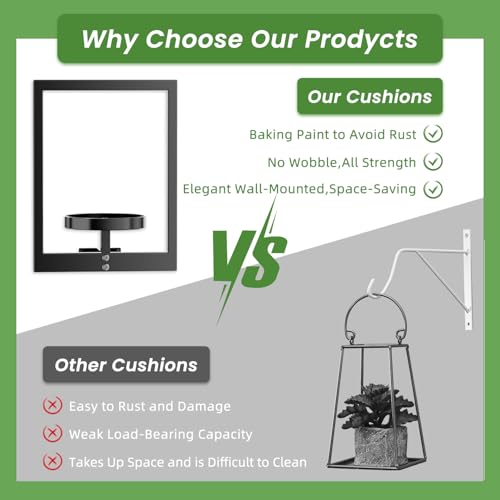Support de fleurs robuste pour plantes d'intérieur et métal durable