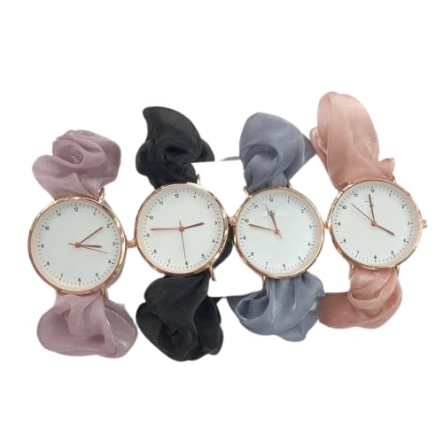 CORXIL Assorted Fabric Ribin Belt Analog Watches Combo for Women Pack of - 4 (B0CMCLGVPC) Amazon Price History, Amazon Price Tracker