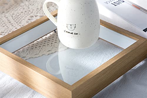 Lifup Expositor de moldura de caixa, caixa de sombra, moldura de vidro de amostra adequada para deco