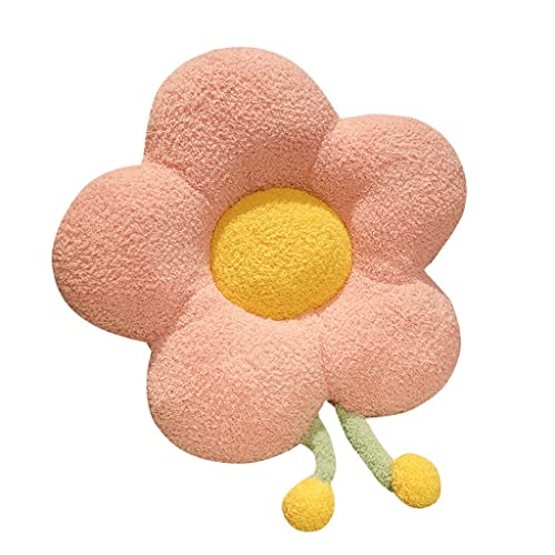 Arzarf Throw Pillow Flower Cushion Bedroom Floor Chair Dormitory Winter Cushion Chair Cushion Cute Butt Cushion Seat Cushion 21.65Inx17.71In Small Pillow ( Color : Brass ) #TOP5