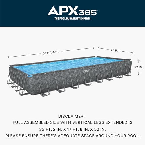 Bestway APX 365 Above Ground Pool Set with Sand Filter Pump for Summer Fun - Image 3