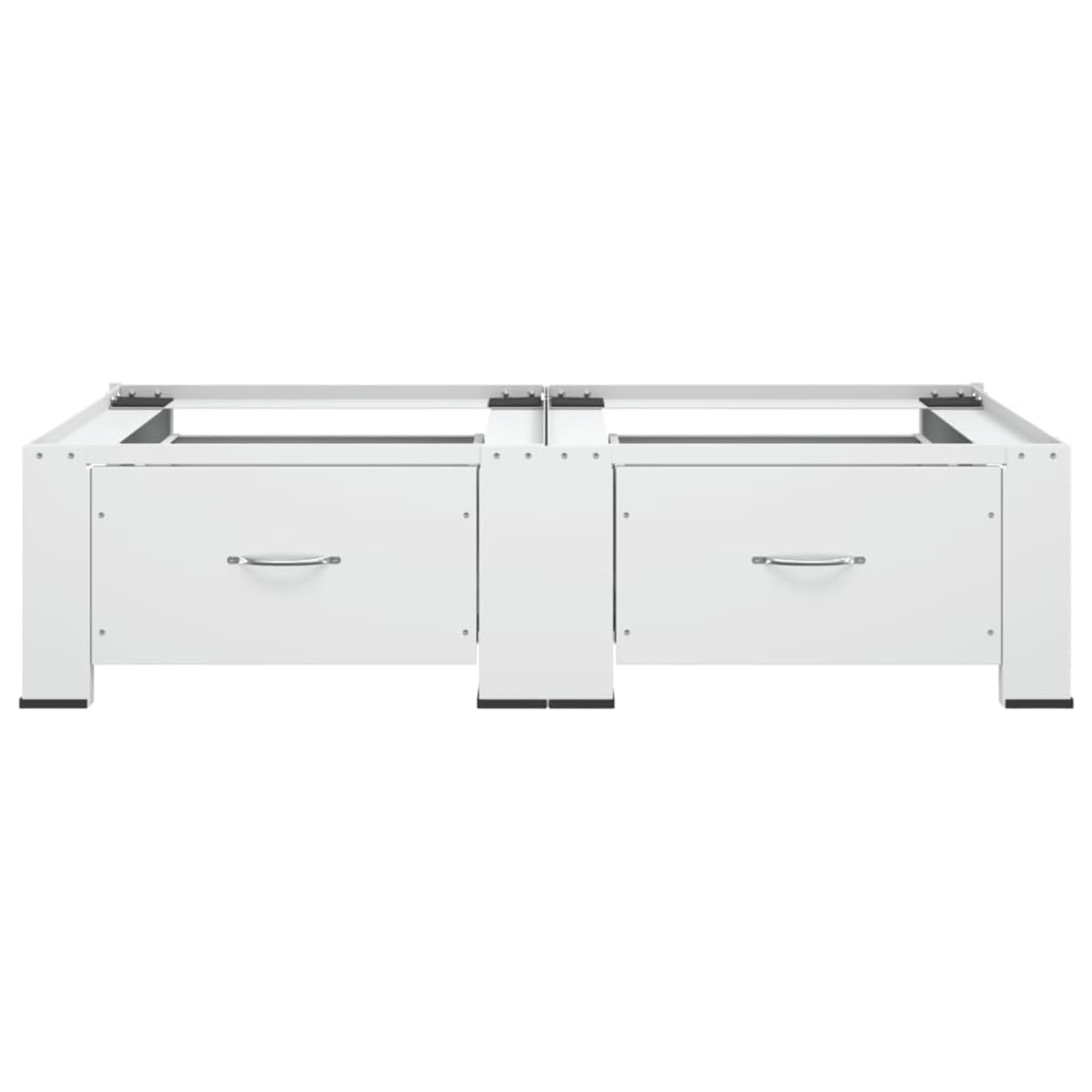 Tidyard Pedestal Doble para Lavadora y Secadora - Capacidad 200 kg, Blanco, Acero Modelo YFXLRZJ-51195ES