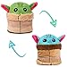 Fresion Baby Yoda Plüschtier Stimmungs Kuscheltier - Kawaii Flip Plüschtier Kuscheltier 2 Gesichter, Reversible für Kinder Erwachsene als Geburtstagsgeschenk