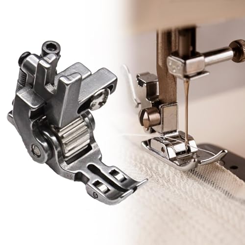 Pie prensatelas para máquina de coser industrial con rodillos miniatura 6