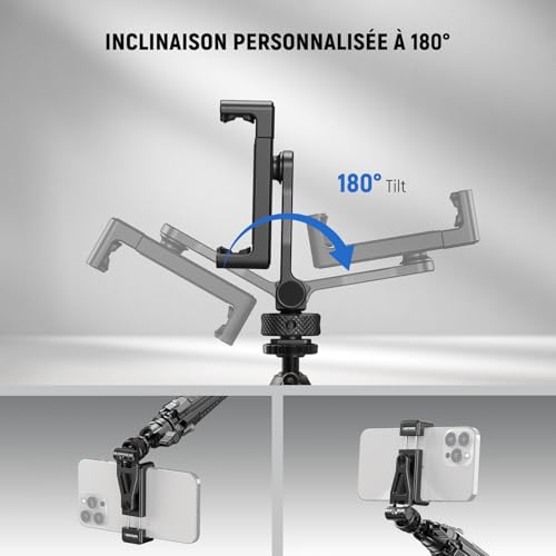Support de trépied réglable pour téléphone idéal pour vlogging - 5