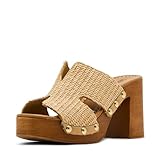 Steve Madden Women's Sunkissed Heeled Sandal, Raffia, 8