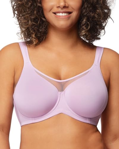 Image of HSIA Minimizer Bras for Women Plus Size, Full Coverage Coolcomfort T Shirt Unlined Bra with Underwire for Heavy Breast