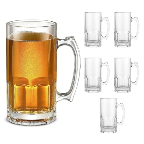 Recopilación de Crisa disponible en línea. 39 ADIANTE | 6 Tarros Cerveceros de Cristal con Asa de 1 Litro