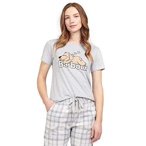 Price comparison product image Barbour Nellie Ladies Cotton Blend T-Shirt Light Grey Marl L