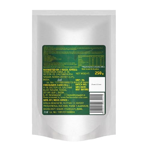 So Sweet Erythritol Sugar-Free Natural Sweetener - 250gm, Zero Calorie, Zero Carb, Non-GMO, Ideal for Low-Carb and Diabetic Diets, Perfect for Cooking, Baking, and Sweetening Beverages