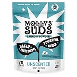 Molly's Suds Unscented Laundry Detergent Powder, 70 Loads, Natural Laundry Soap for Sensitive Skin