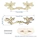 Brosay French Provincial Drawer Pulls European Style Vintage Cabinet Handles 5 Inch Shabby Chic Drawer Handles for Furniture Cupboard Dresser Closet Door 4Pcs(Rice)