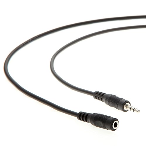 InstallerParts 3.5mm Male to Female Auxiliary Extension Cable (35Ft) - Compatible with iPhone, Android, Mac, PC, iPad, and More