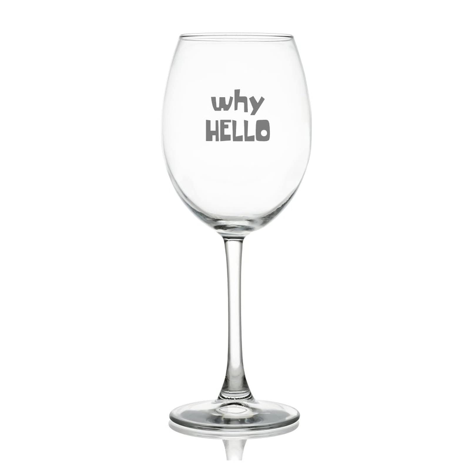 Verre à vin Why Hello Drink 500 ml idéal pour vos soirées et fêtes