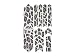 All Mountain Style AMSFG2CLCH Honeycomb High Impact Frame Guard XL - Protects Your Bike from Scratches and dings, Clear/Cheetah