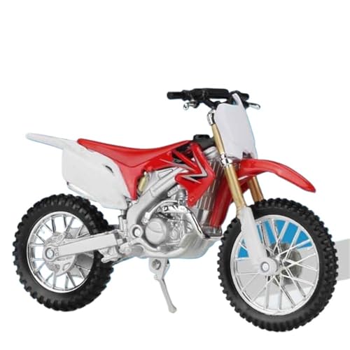 Maquette Moto CR250R de Course 1:18 en Alliage Injecté