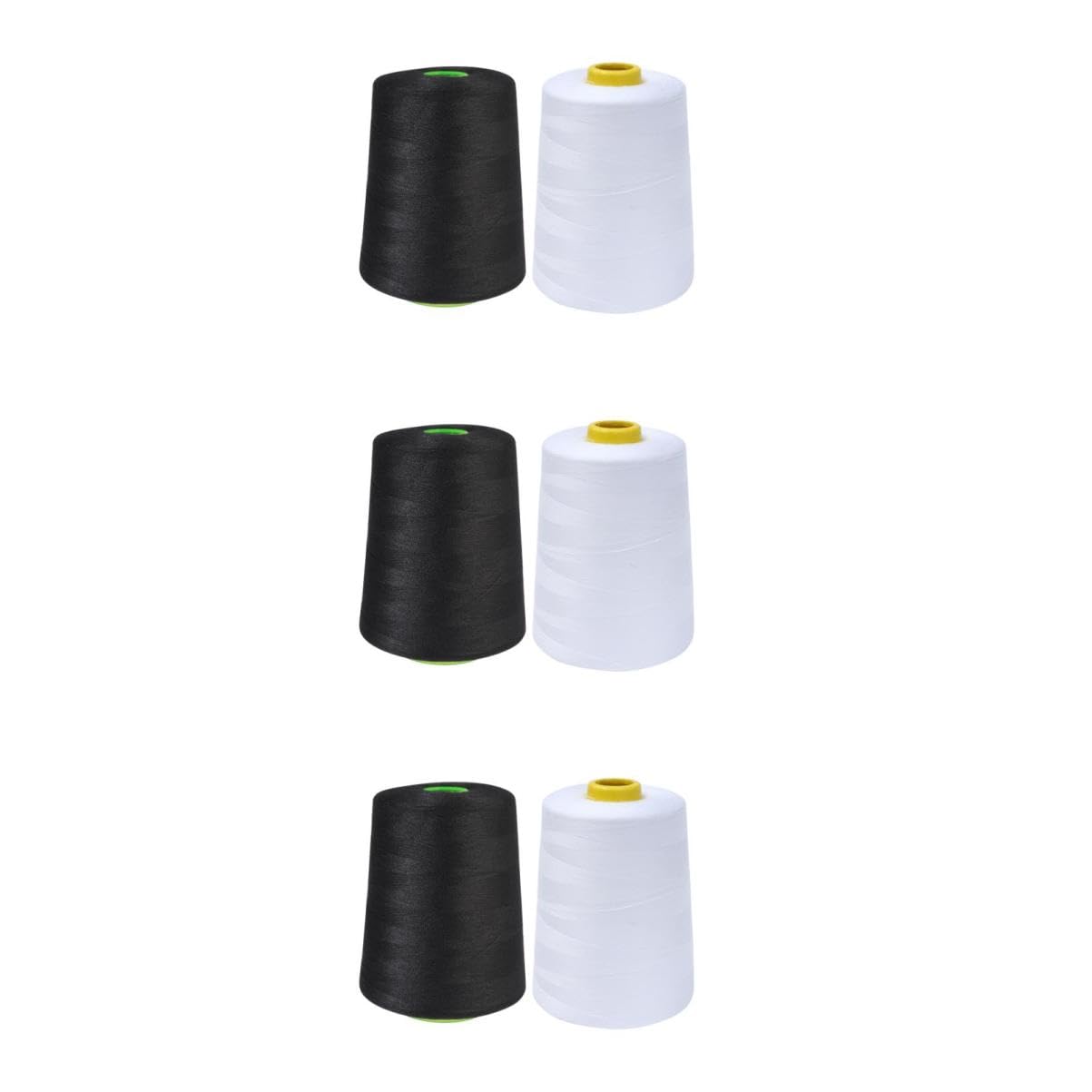 DOITOOL 3 Series Hilo De Coser De Poliéster Accesorios De Acolchado Costura Confección Hilo De Bordar Carrete De Bordado Abigarrado Hilo De Base Línea De Costura Hilo 2 piezas x 3