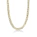 Men's Gold Ion Plated Stainless Steel Curb Chain Necklace