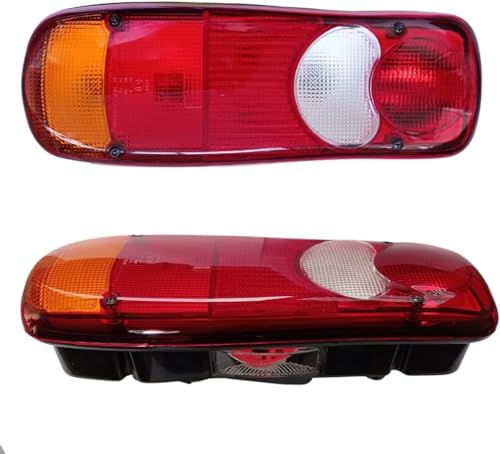 Links Rückleuchten Rücklicht Heckleuchten Glühbirne Hallo für Renault Master,Peugeot Boxer,Volvo,Scania,VW Transporter T5 T6,Opel Movano Pritsche E-MARK