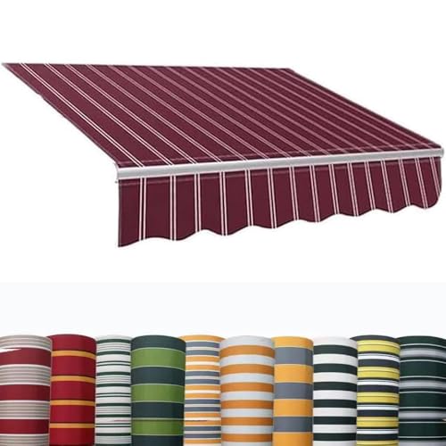 Protección UV en funda de repuesto para toldo de rayas grises 2