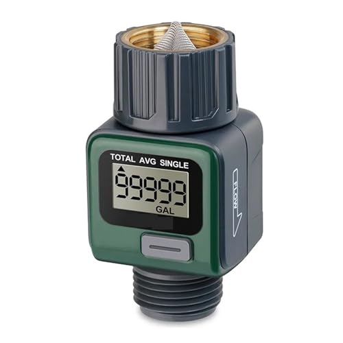 Medidor De Flujo Agua Digital For Manguera Jardín Al Aire Libre Riego Rv Viaje Medición Del Consumo Rendimiento Estable